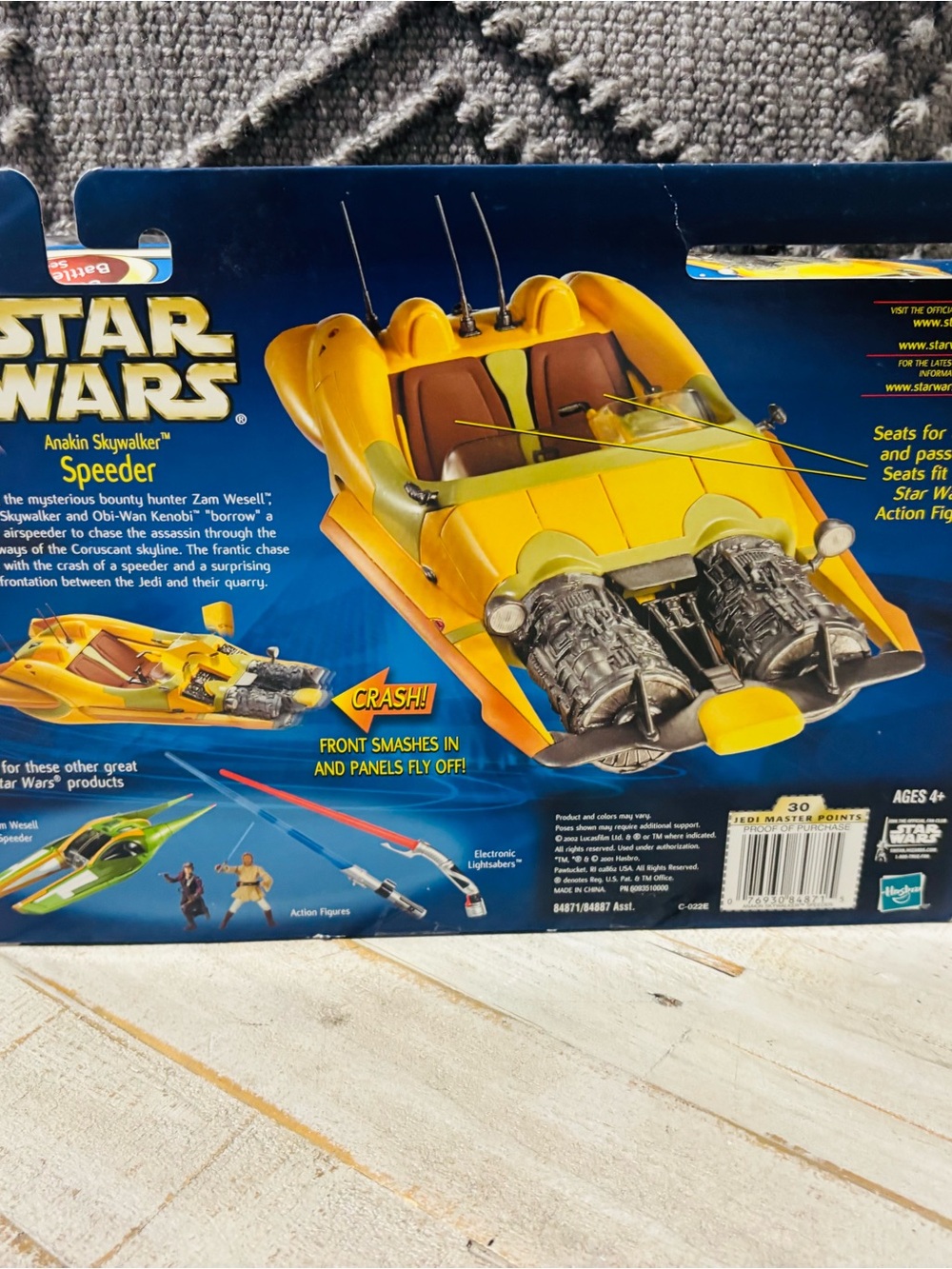 Vintage 2002 Star Wars Attack of the Clones Anakin Skywalker Speeder Vehicle - Picture 2 of 4